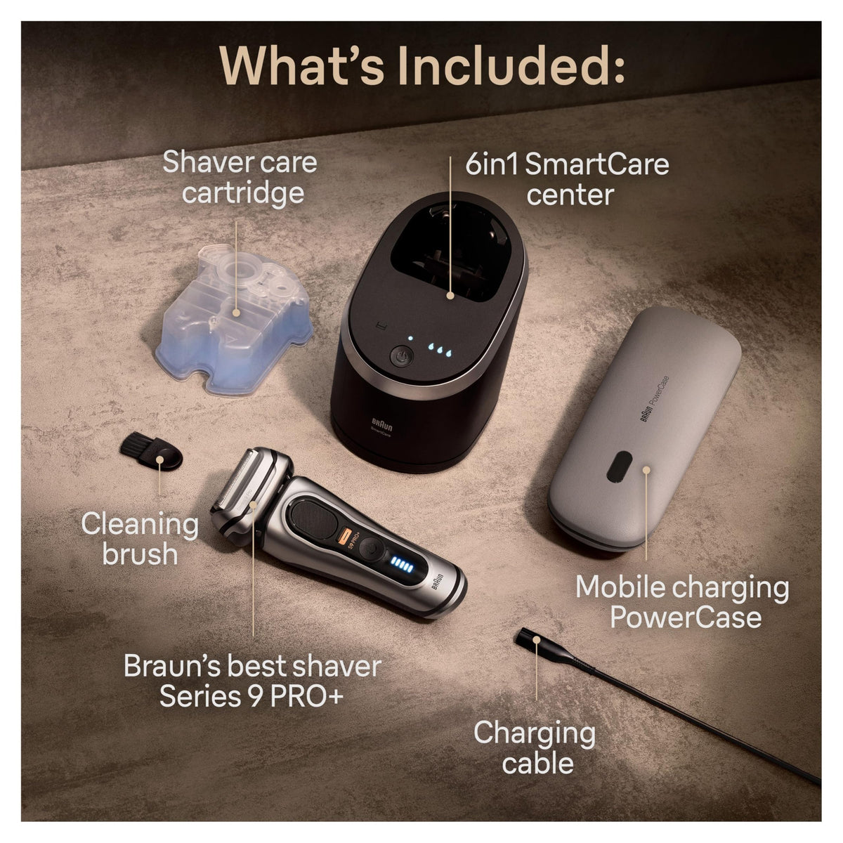 Braun Series 9 PRO+ 9577cc Electric Razor with SmartCare Center