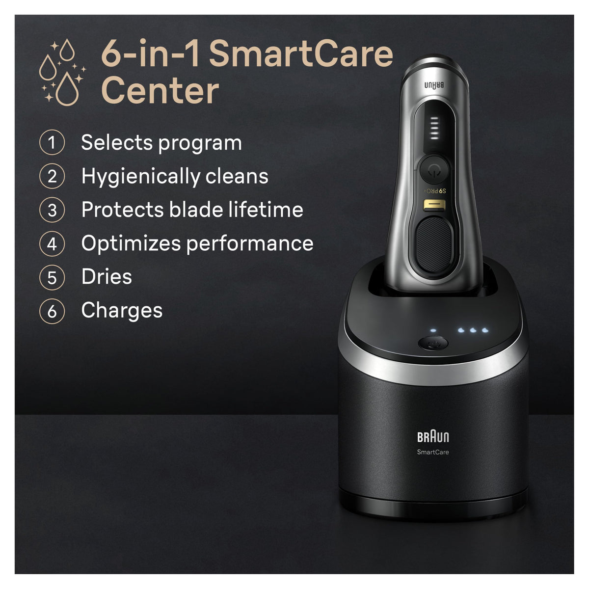 Braun Series 9 PRO+ Electric Razor 9567cc cleaning brush