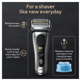 Braun Series 9 PRO+ Electric Razor 9567cc with accessories