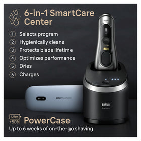 Braun Series 9 PRO+ Electric Razor close-up of ProTrimmer