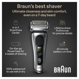Braun Series 9 PRO+ Electric Razor side view