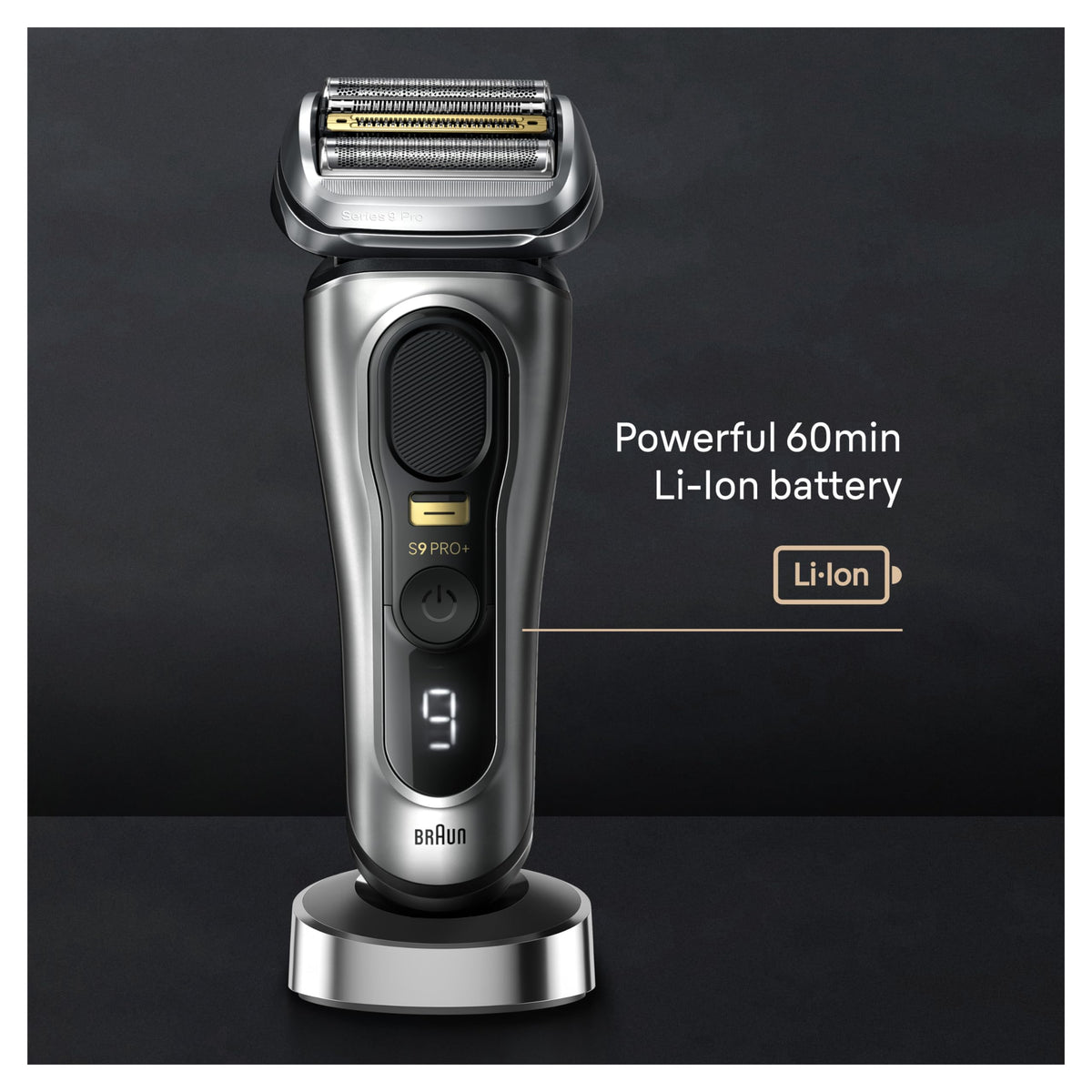Braun Series 9 PRO+ Electric Razor side view showcasing design