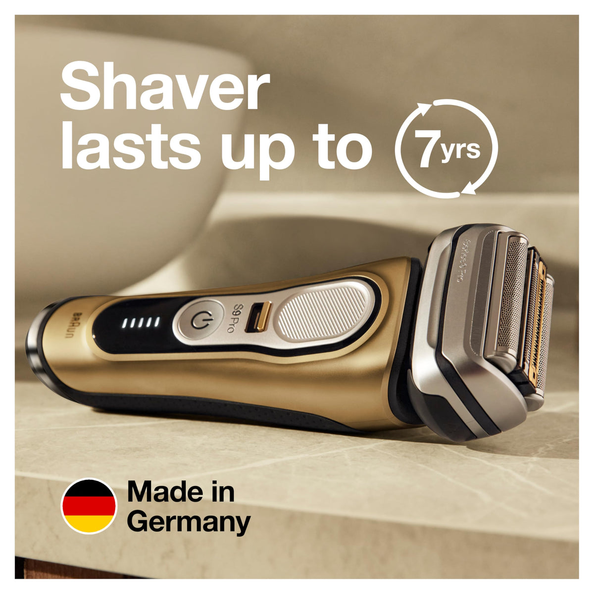 Braun Series 9 Pro Electric Shaver side view