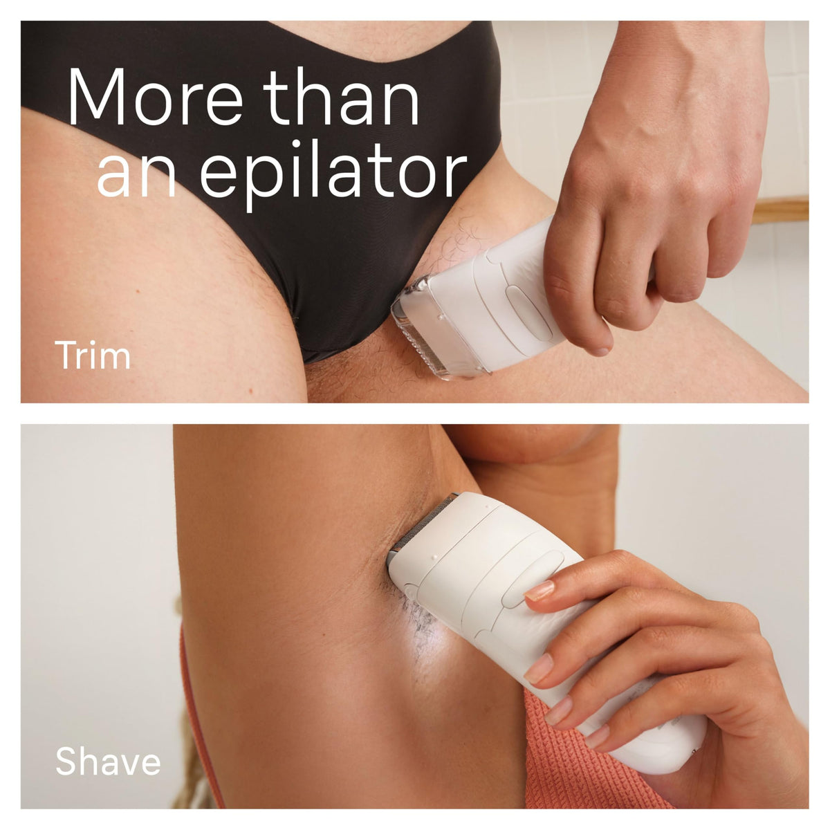 Braun Silk-épil 7 SE7-041 epilator in use during a bath