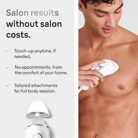 Braun Smart IPL Silk·Expert Pro 5 in use on leg