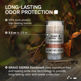 Bravo Sierra Aluminium-Free Men's Deodorant packaging side view