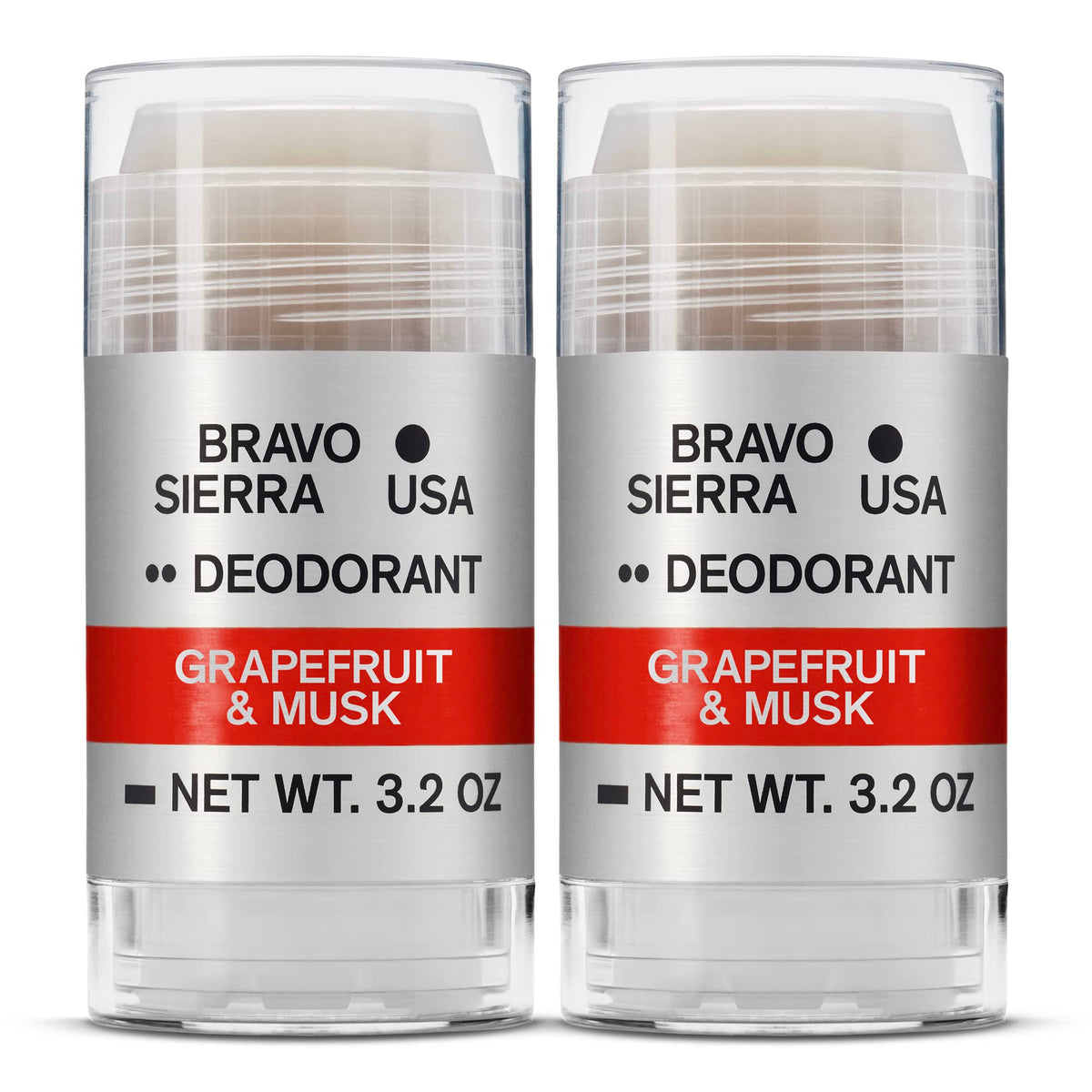 Bravo Sierra Aluminum-Free Mens Deodorant 2-Pack front view