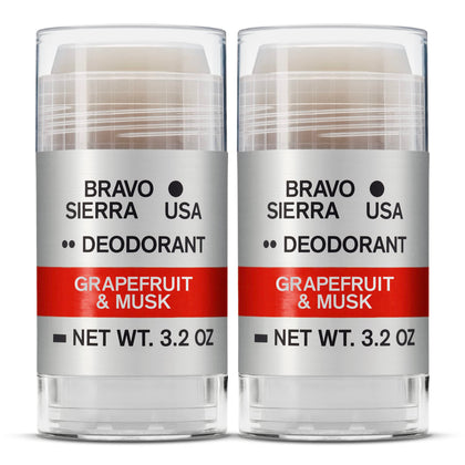 Bravo Sierra Aluminum-Free Mens Deodorant 2-Pack front view