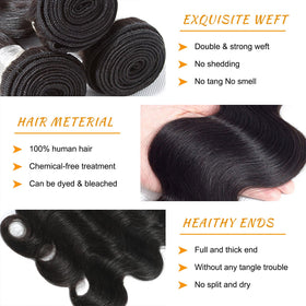 Brbeawor 14A Body Wave Bundles 22 24 26 Inch packaging