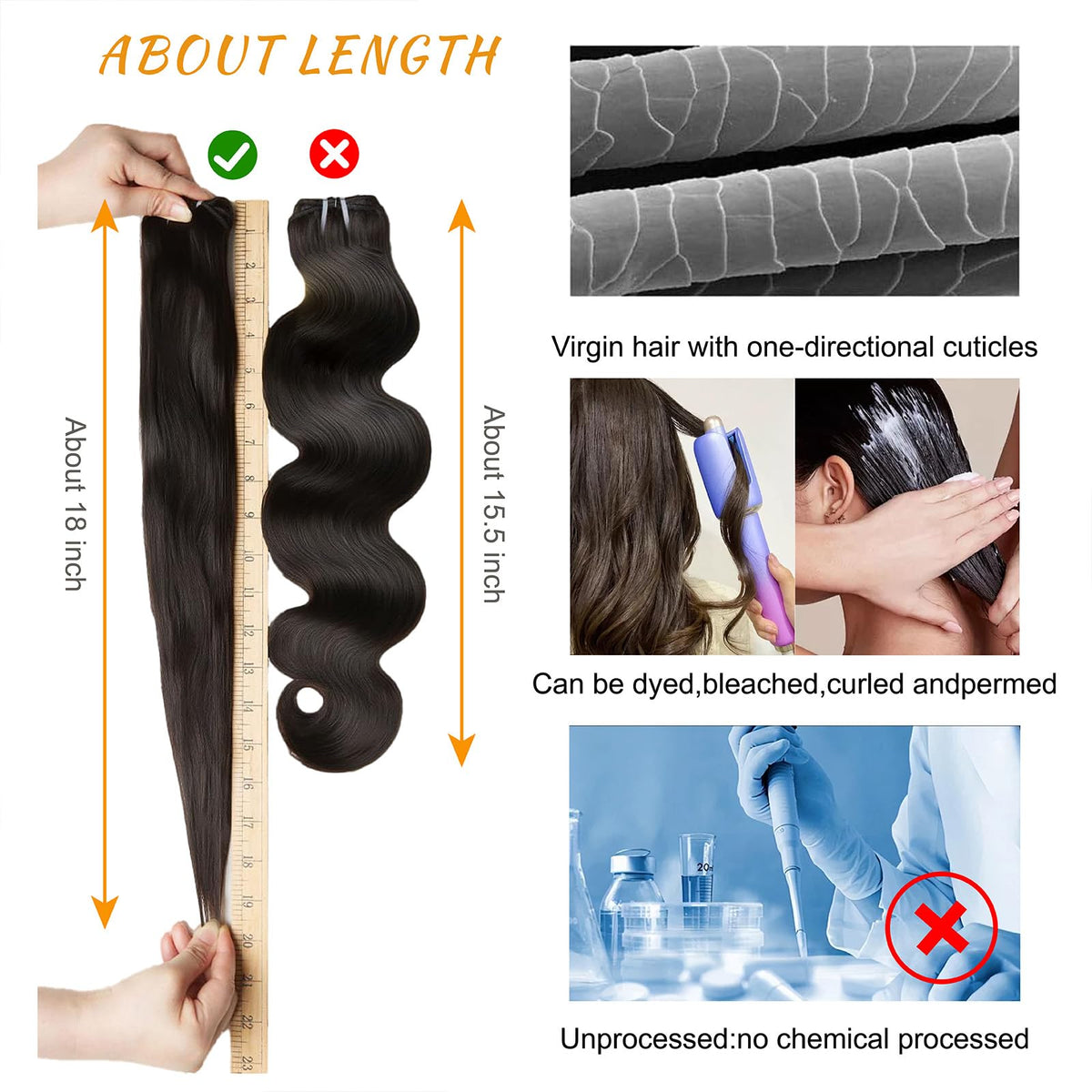 Brbeawor 14A Body Wave Bundles displayed with styling tools