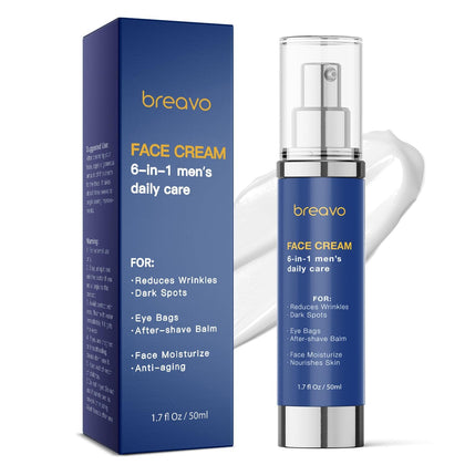 Breavo 6 in 1 Face Cream for Men front view packaging