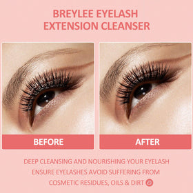 BREYLEE Eyelash Extension Cleanser Foam with brushes included