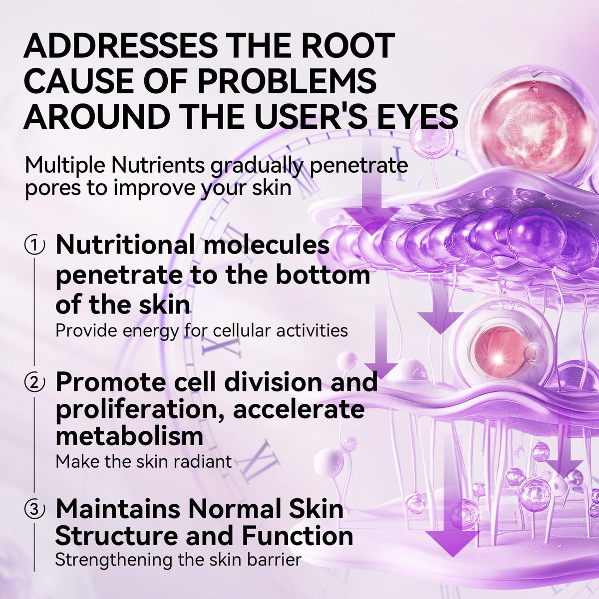BREYLEE Retinol Eye Mask texture on skin