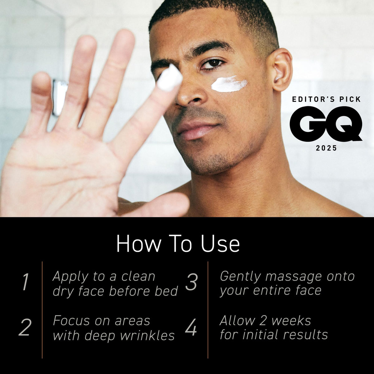 Brickell Men's Revitalizing Anti-Aging Cream with ingredients displayed