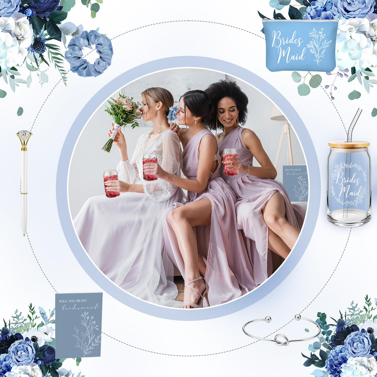 Bridesmaid proposal card included in the gift set