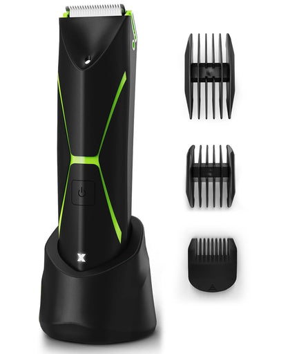 Brightman Electric Body Hair Trimmer front view with waterproof design