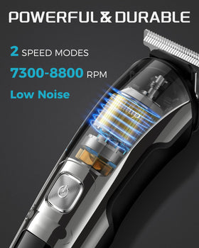 Brightup Beard Trimmer LED display close-up