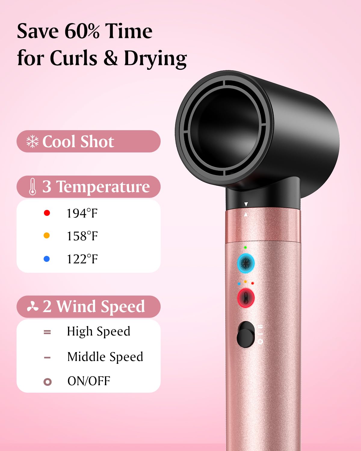 Brightup Hot Air Styler in padded travel bag