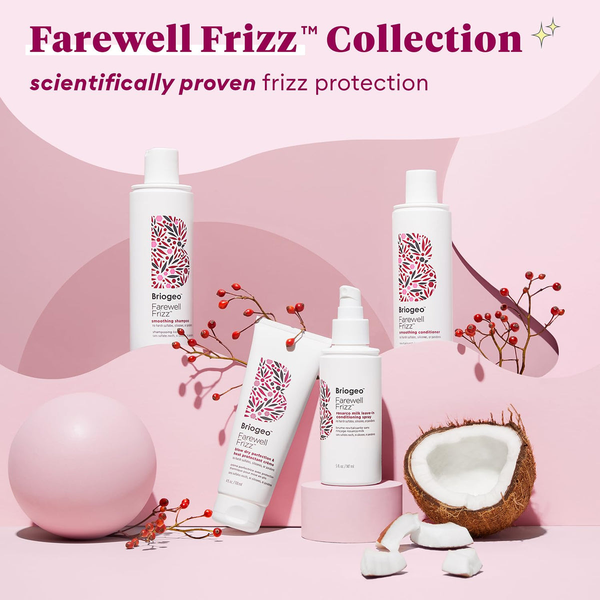 Briogeo Farewell Frizz Blow Dry Crème lifestyle shot
