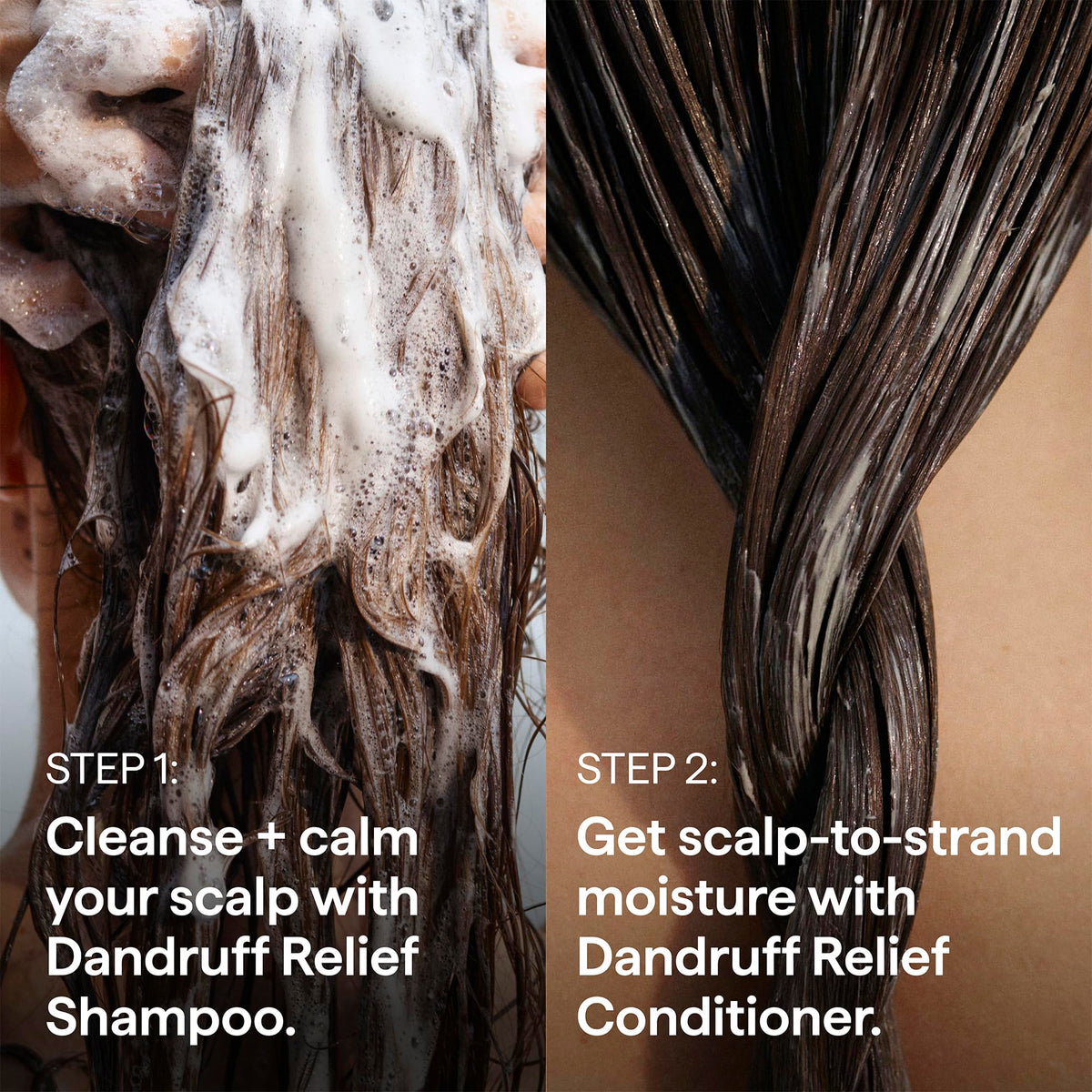 Briogeo Scalp Revival Dandruff Relief Shampoo with fresh flowers