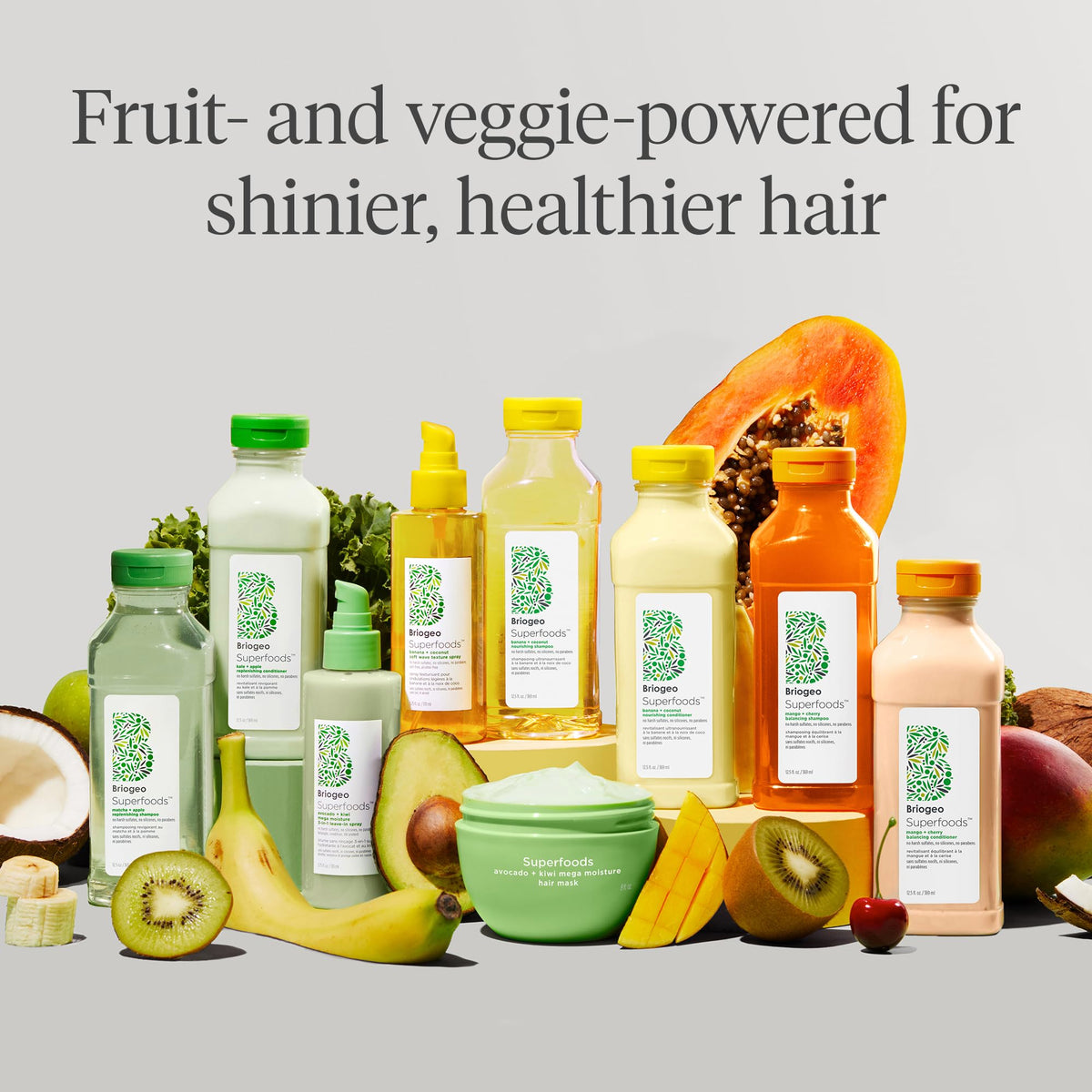 Briogeo Superfoods Mango + Cherry Hair Pack lifestyle scene