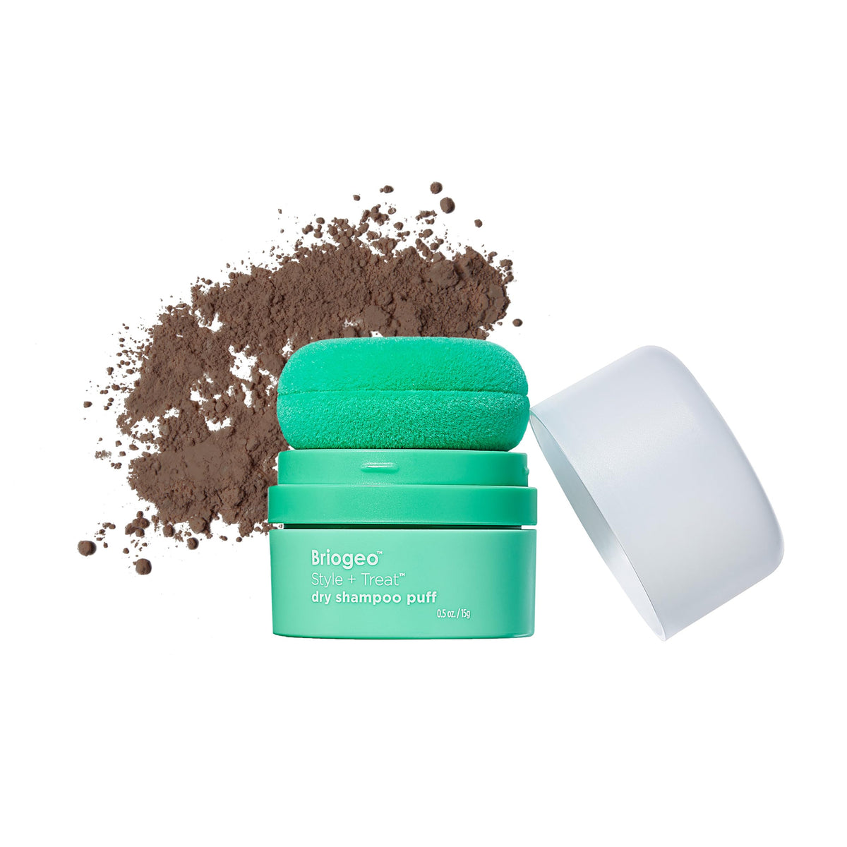 Briogeo Tinted Dry Shampoo Puff 0.5 oz front view