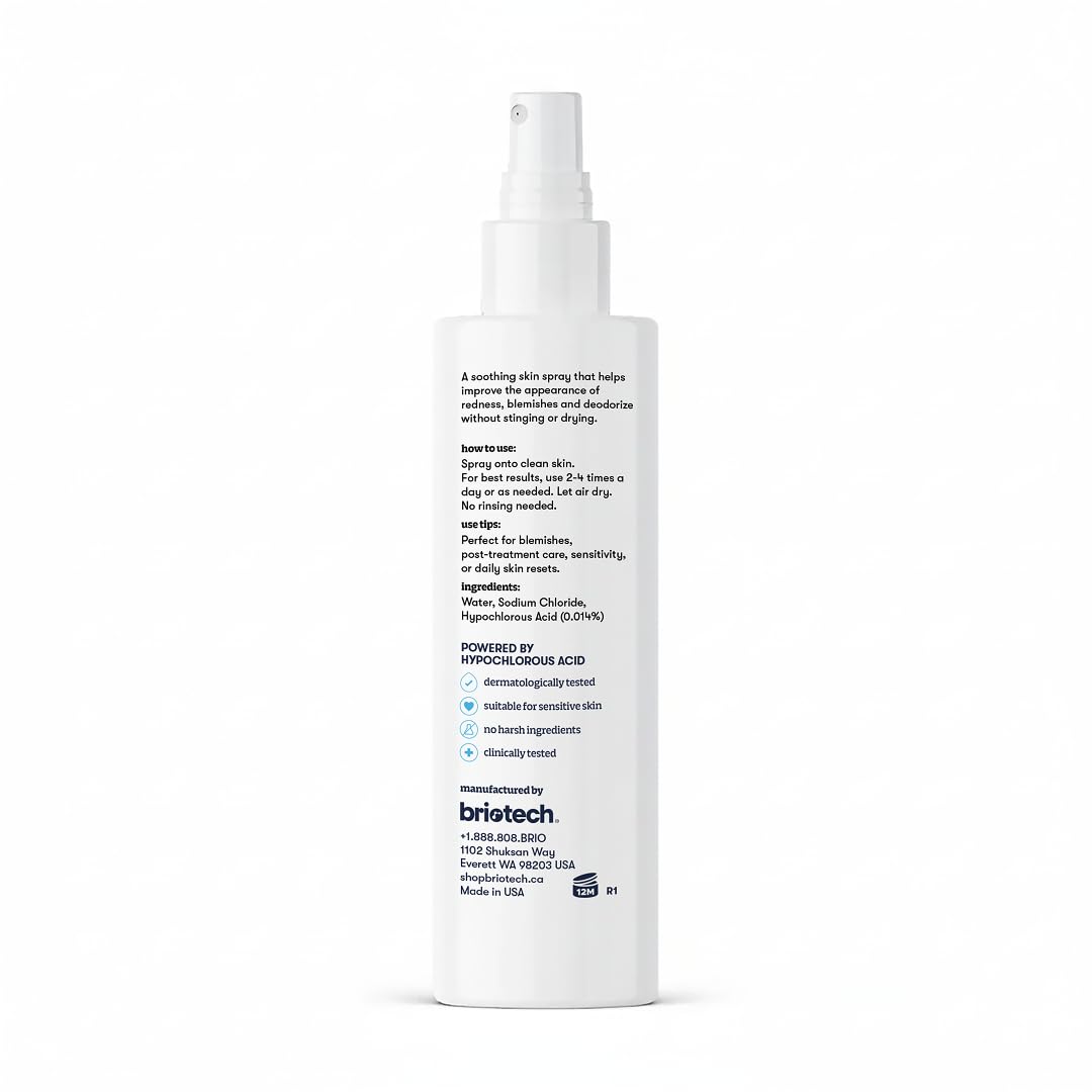BRIOTECH Hypochlorous Acid Spray 1 Gal ingredients list