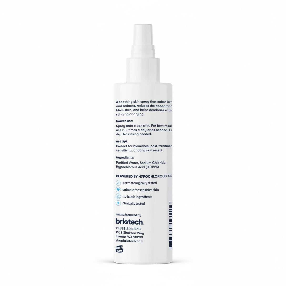 BRIOTECH Topical Skin Spray 2 oz application demonstration