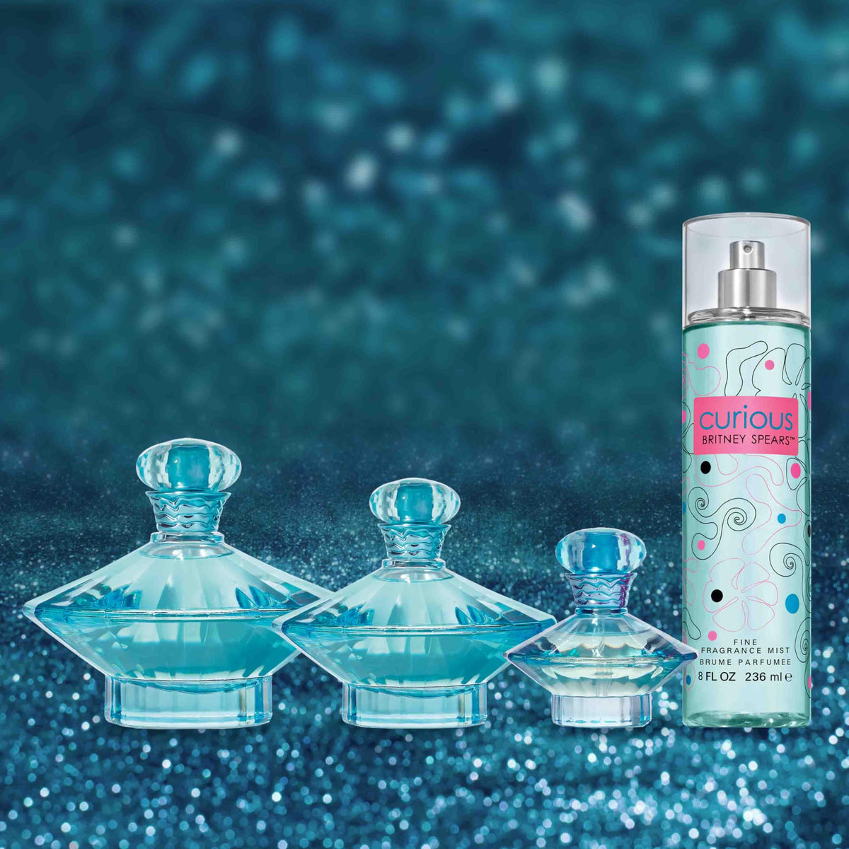 Britney Spears Curious Body Mist Spray 236mL lifestyle scene