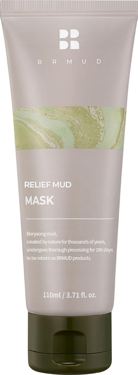 BRMUD Relief Mud Mask front view with packaging