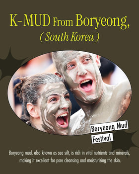 BRMUD Relief Mud Mask in use during skincare routine