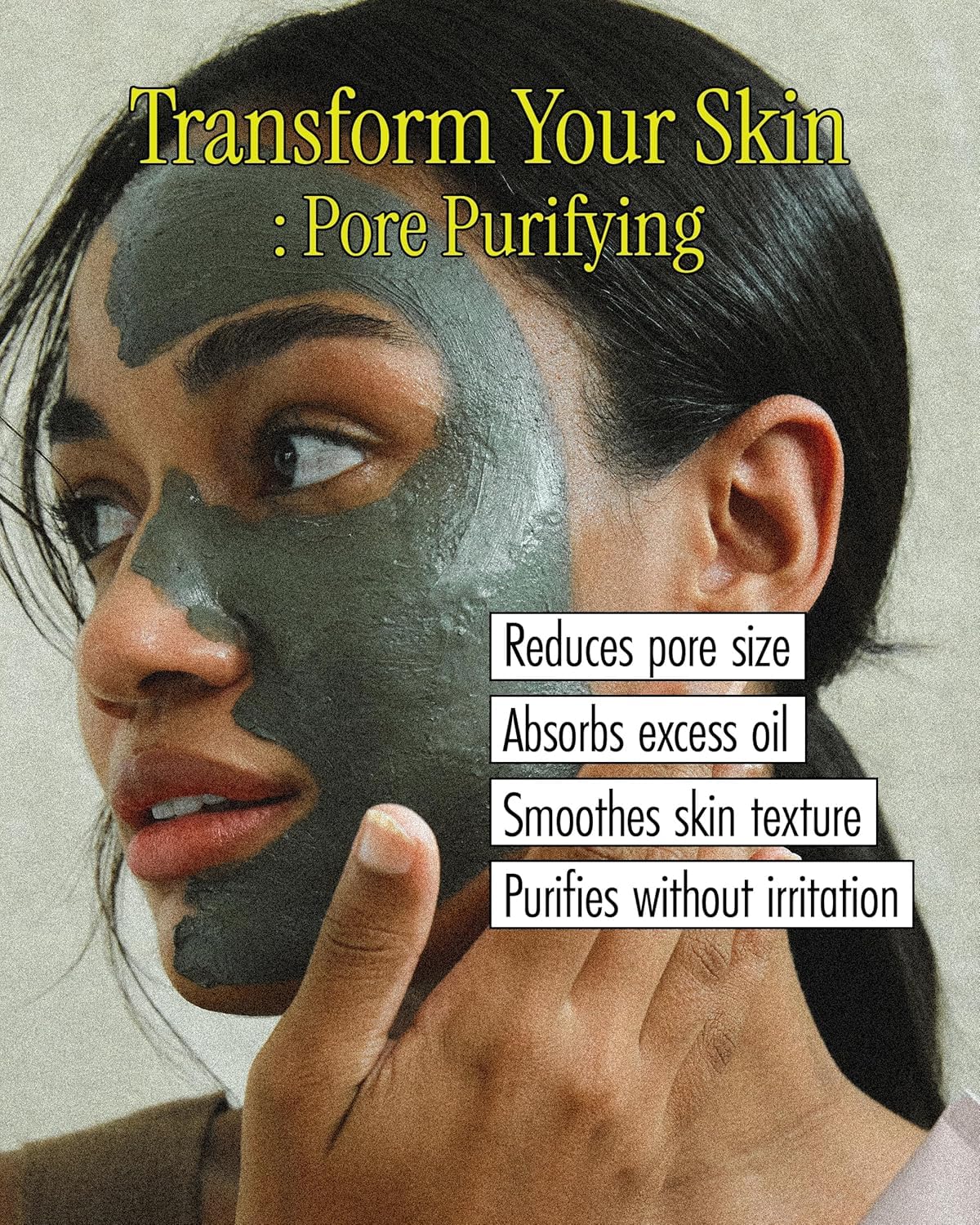 BRMUD Relief Mud Mask side view with product details
