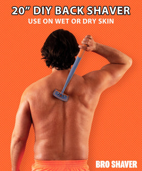 Bro Shaver 3.0 back shaver with stainless-steel bolt design