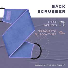 Brooklyn Botany Exfoliating Back Scrubber in bath setting