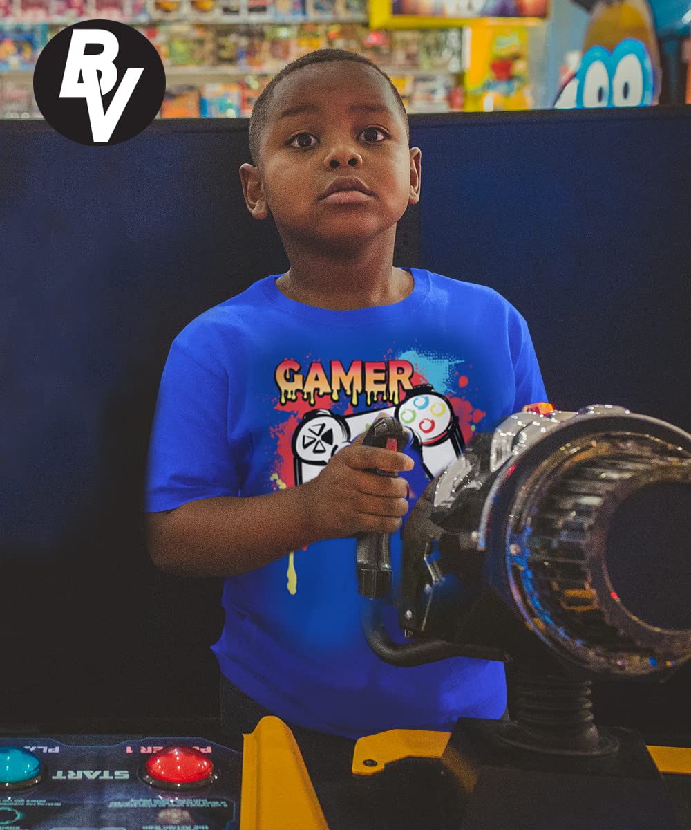 BROOKLYN VERTICAL Boys T-Shirt showing soft cotton texture