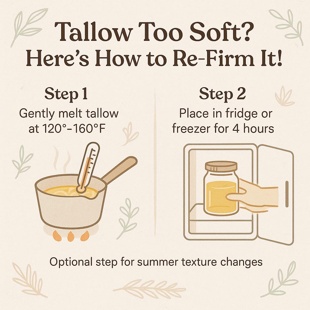 Brooksie Naturals Beef Tallow candle making setup