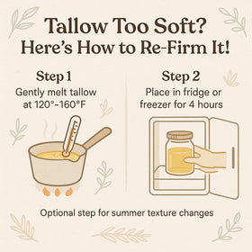 Brooksie Naturals Beef Tallow candle making setup