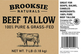 Brooksie Naturals Beef Tallow skincare application on hands