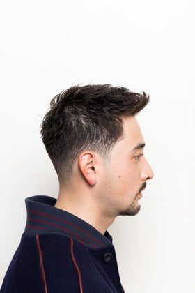 BROSH Clay Pomade 4 Oz application on hair