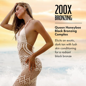 Brown Sugar 200X Bronzer Tanning Lotion side view showing packaging details