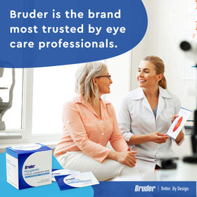 Bruder Eyelid Cleansing Wipes box showing 30 count