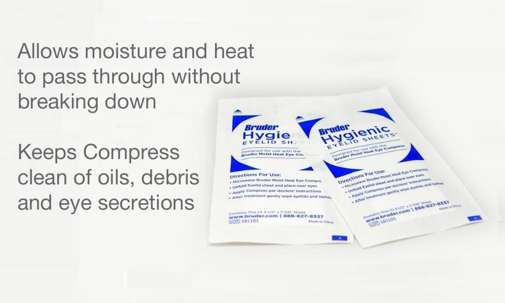 Bruder Hygienic Eyelid Micro Fine Sheets in use