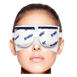 Bruder Hygienic Eyelid Sheets box side view showing packaging details