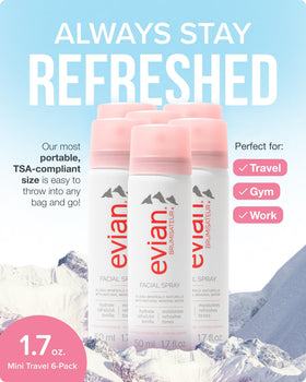 BRUMISATEUR Evian Facial Spray 1.7 oz back view