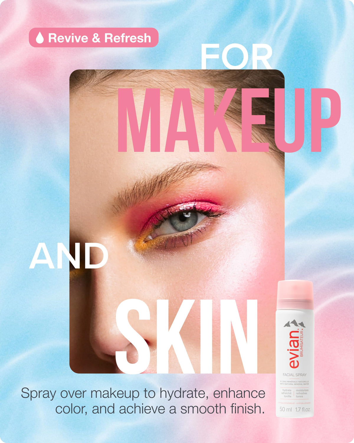 BRUMISATEUR Evian Facial Spray 1.7 oz packaging