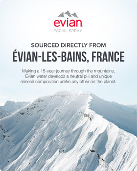 BRUMISATEUR Evian Facial Spray 1.7 oz travel set display