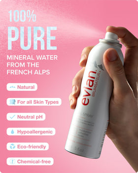 BRUMISATEUR Evian Facial Spray 5 oz in lifestyle setting