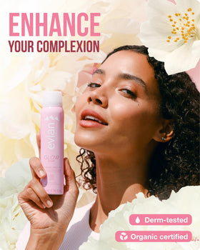 BRUMISATEUR Evian Glow Facial Mist being sprayed on skin