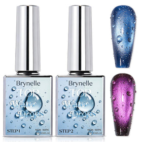 Brynelle Water Drop Gel Top Coat Set 2 × 15ml front view