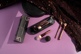 BS-MALL 14 Pcs Makeup Brushes Set in coffee colour